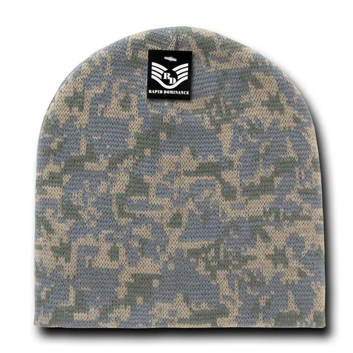 1 Dozen Camouflage Beanie Beanies Hat Gi Jacquard Knit Watch Caps Wholesale Lots