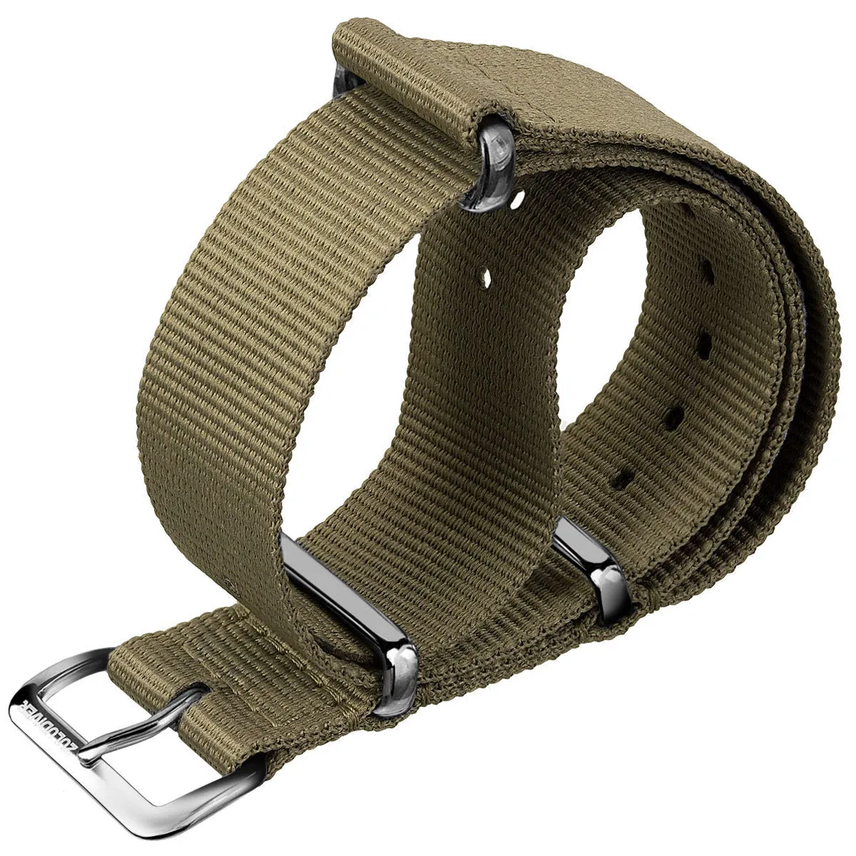 1973 British Military Watch Strap: CADET - Desert Sand, Polished