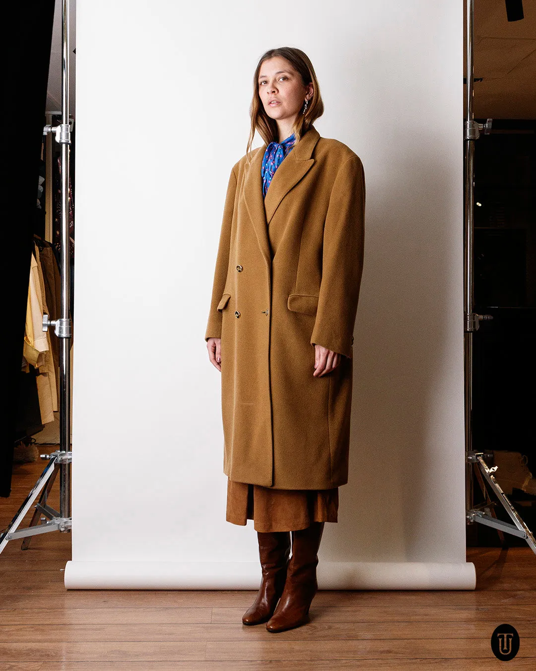 1980s Burberrys' Cashmere Coat XL