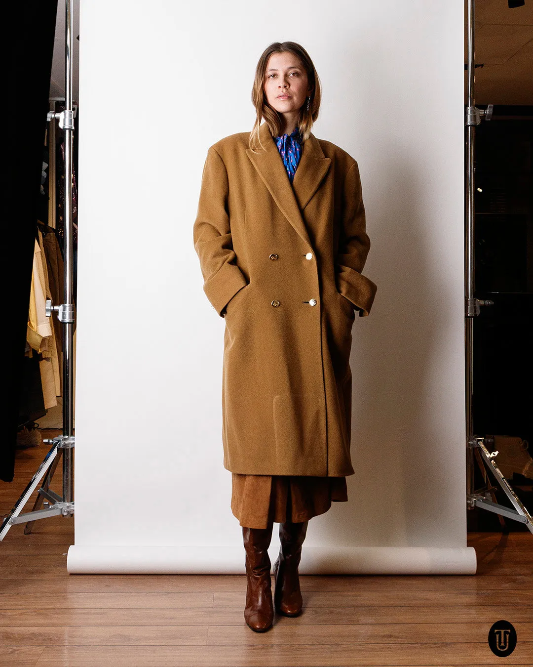 1980s Burberrys' Cashmere Coat XL