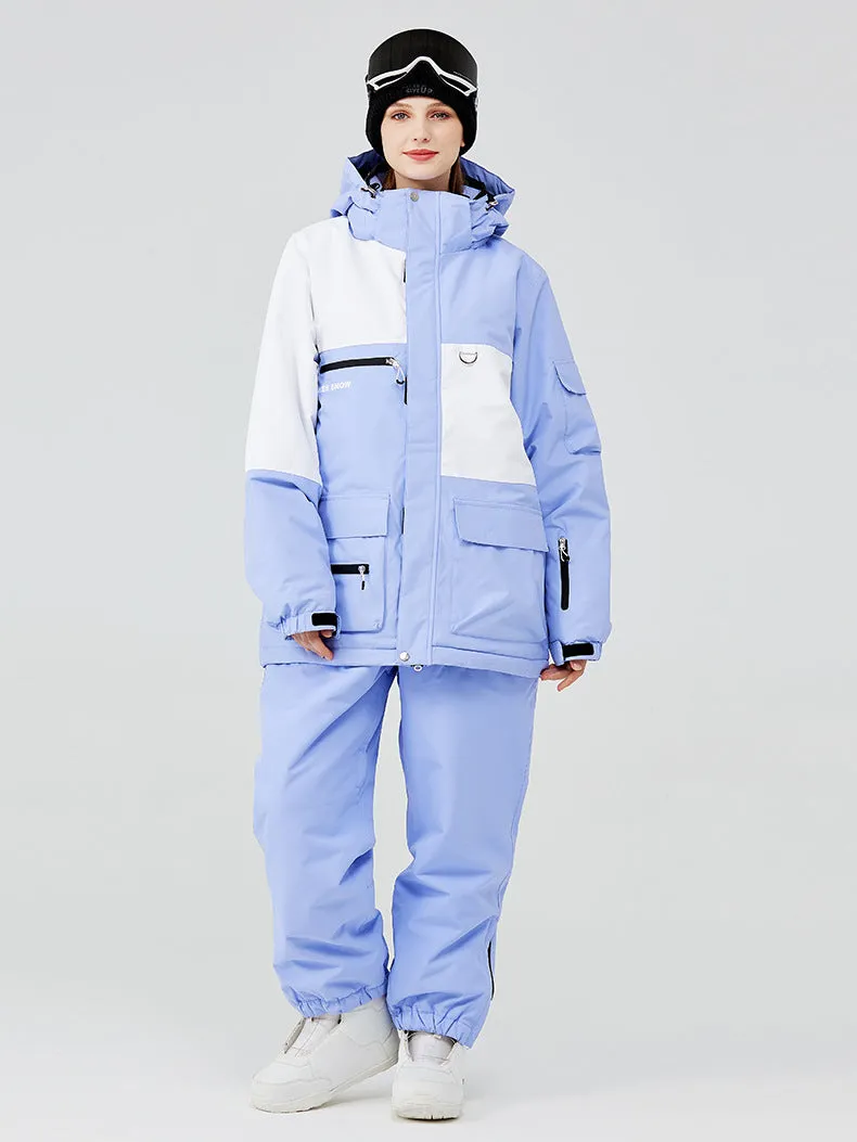 2024 Winter Ski & Snowboard Jacket Baggy Outdoor Overalls