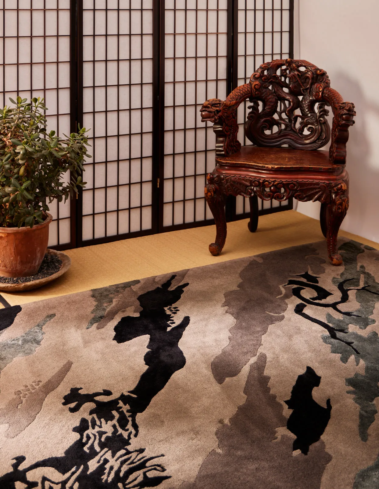 2158 DPM: Bonsai Forest Rug Large Night