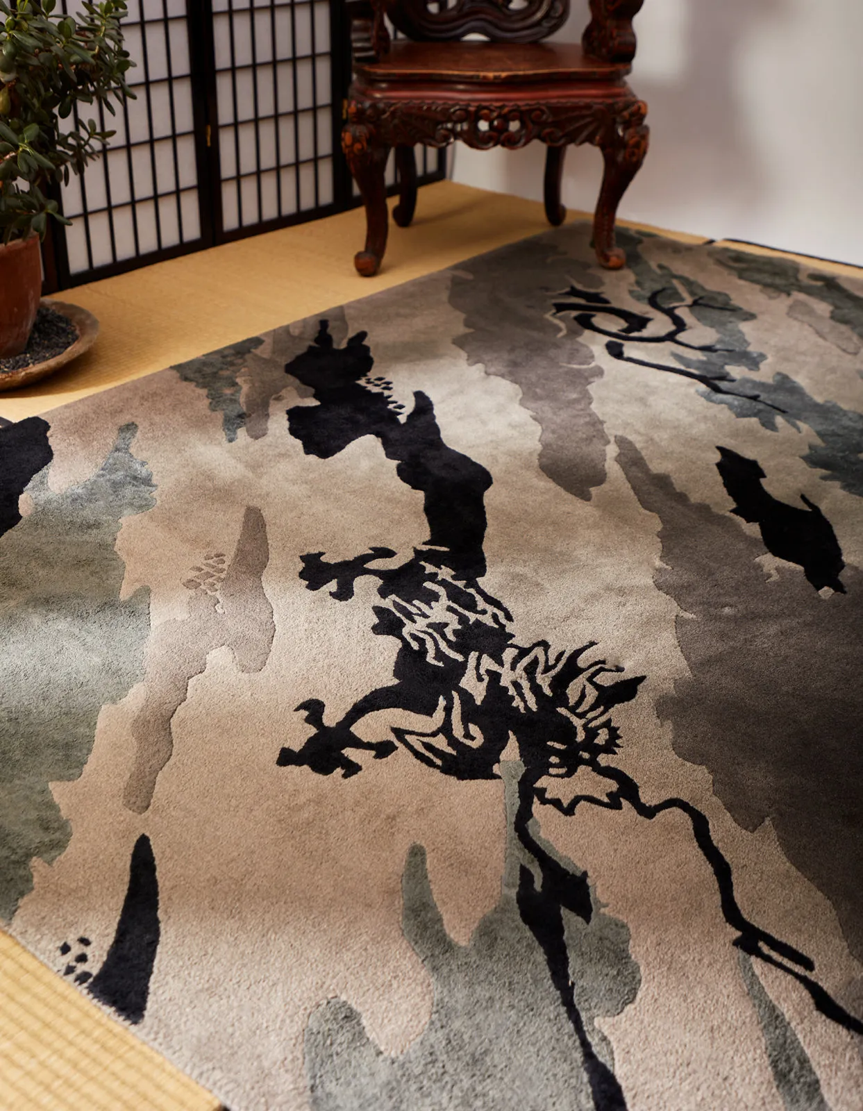 2158 DPM: Bonsai Forest Rug Large Night