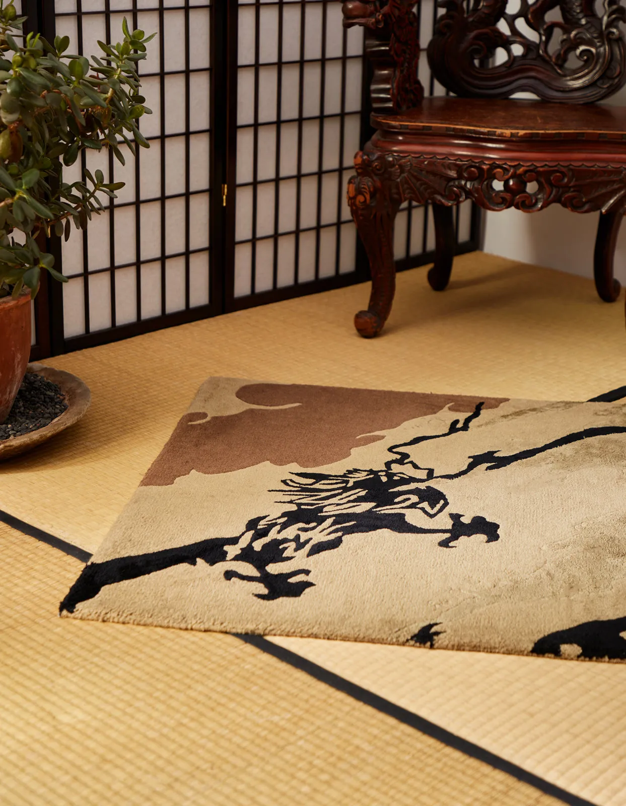 2159 DPM: Bonsai Forest Rug Small Woodland