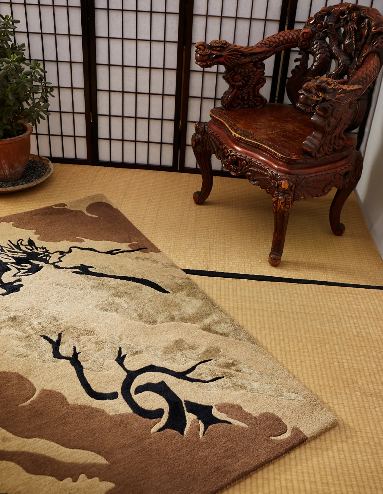 2159 DPM: Bonsai Forest Rug Small Woodland