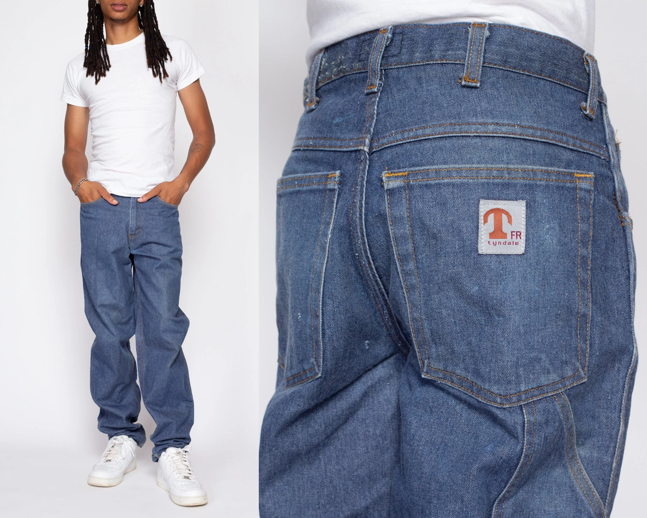 32x34 90s Tyndale Flame Resistant Carpenter Jeans