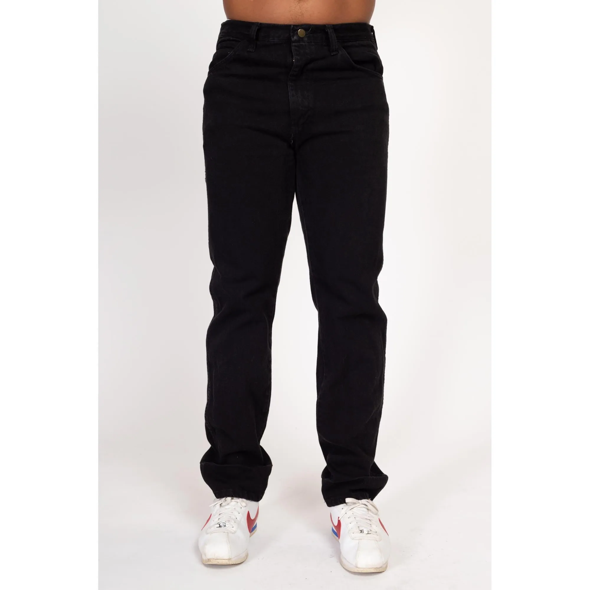 34x34 90s Black Straight Leg Jeans