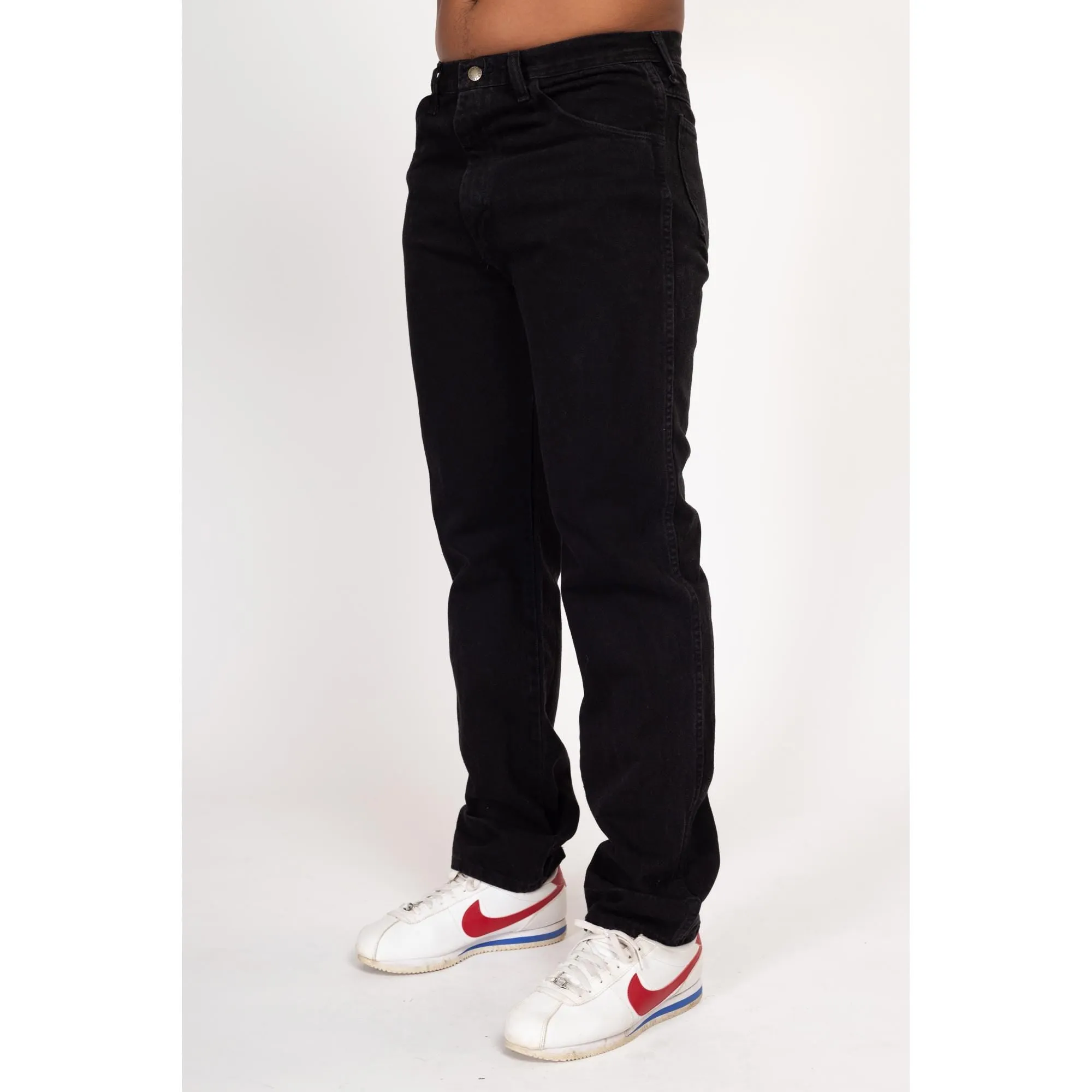 34x34 90s Black Straight Leg Jeans