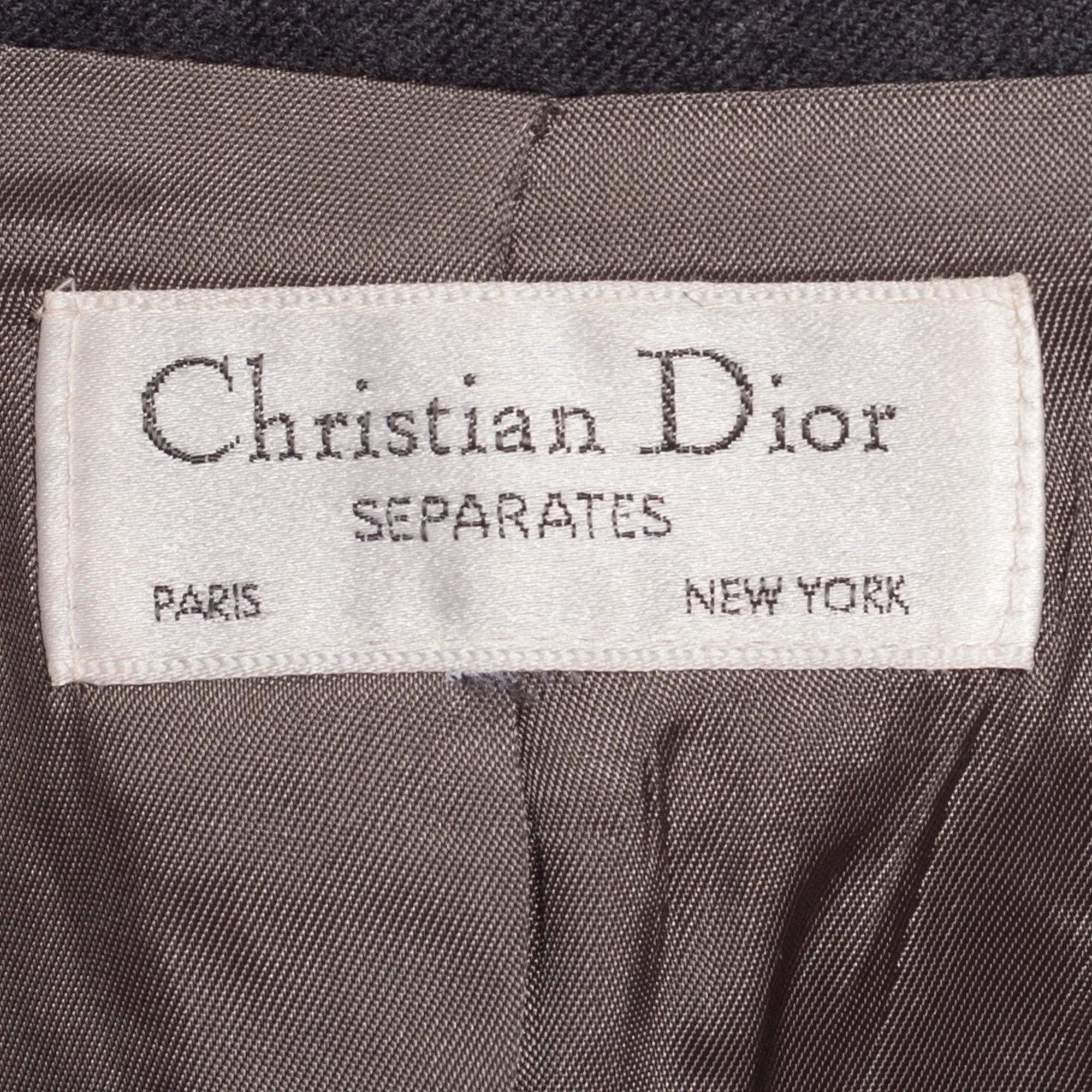 80s Christian Dior Cropped Suit Jacket - Extra Small