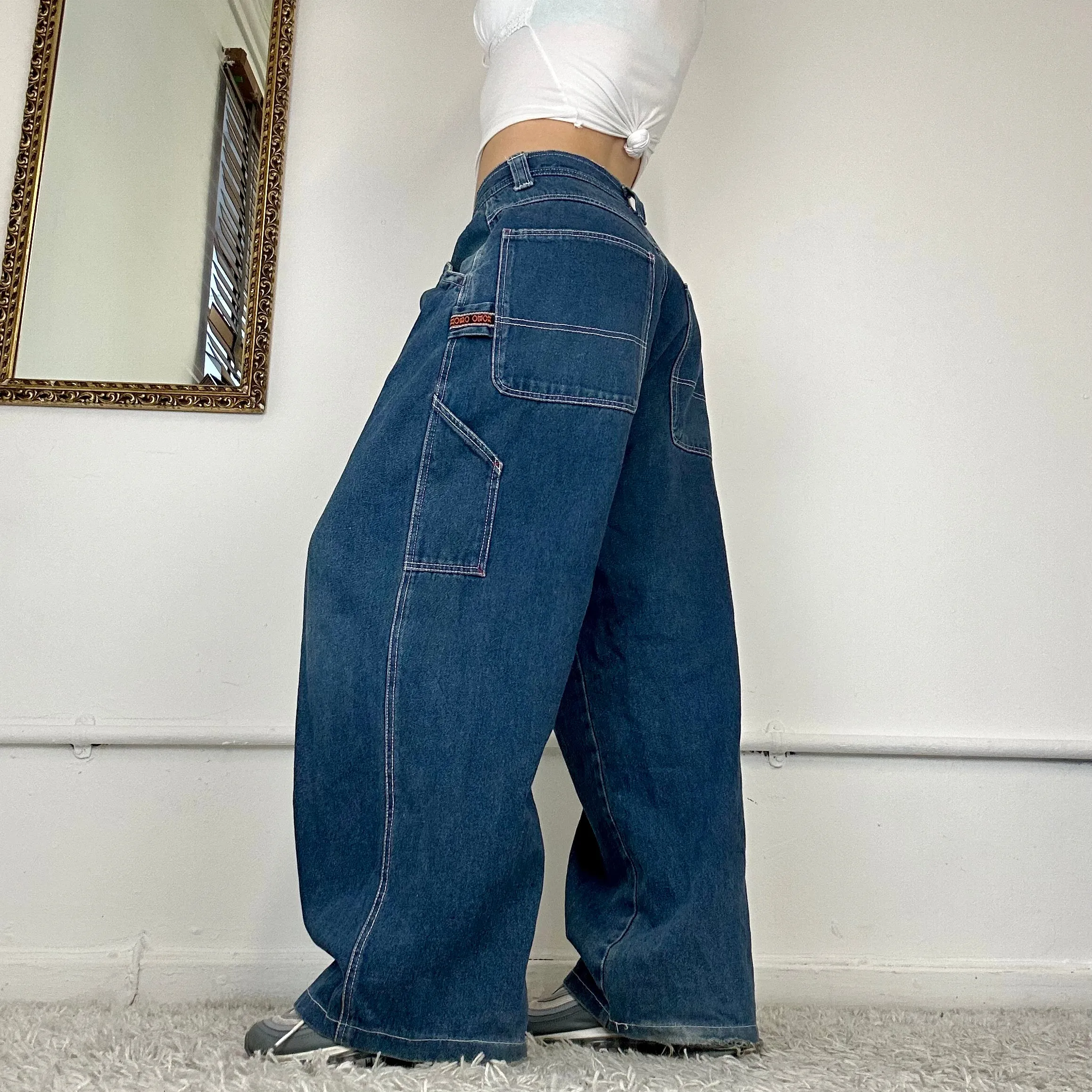 90s baggy hobo cargo jeans