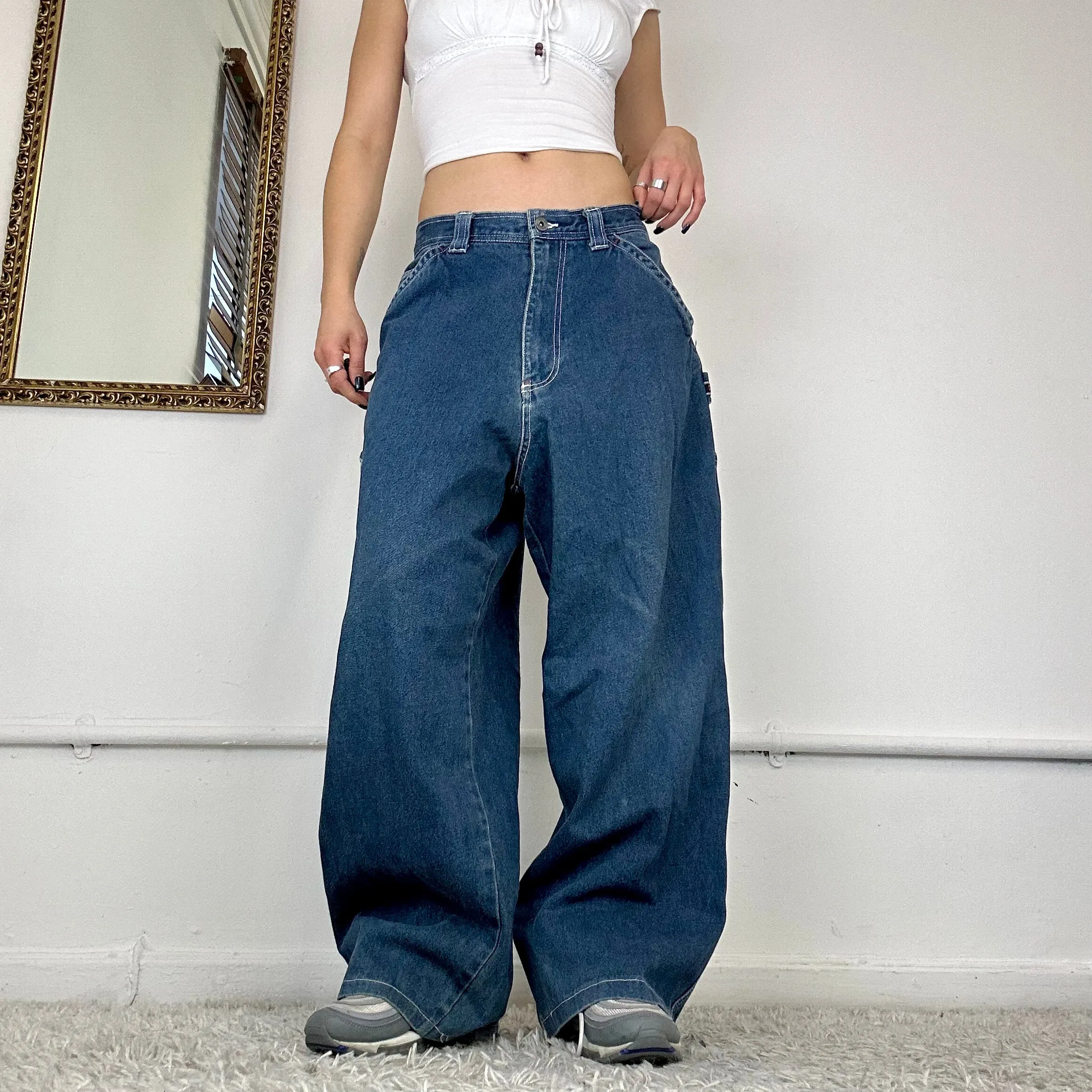 90s baggy hobo cargo jeans