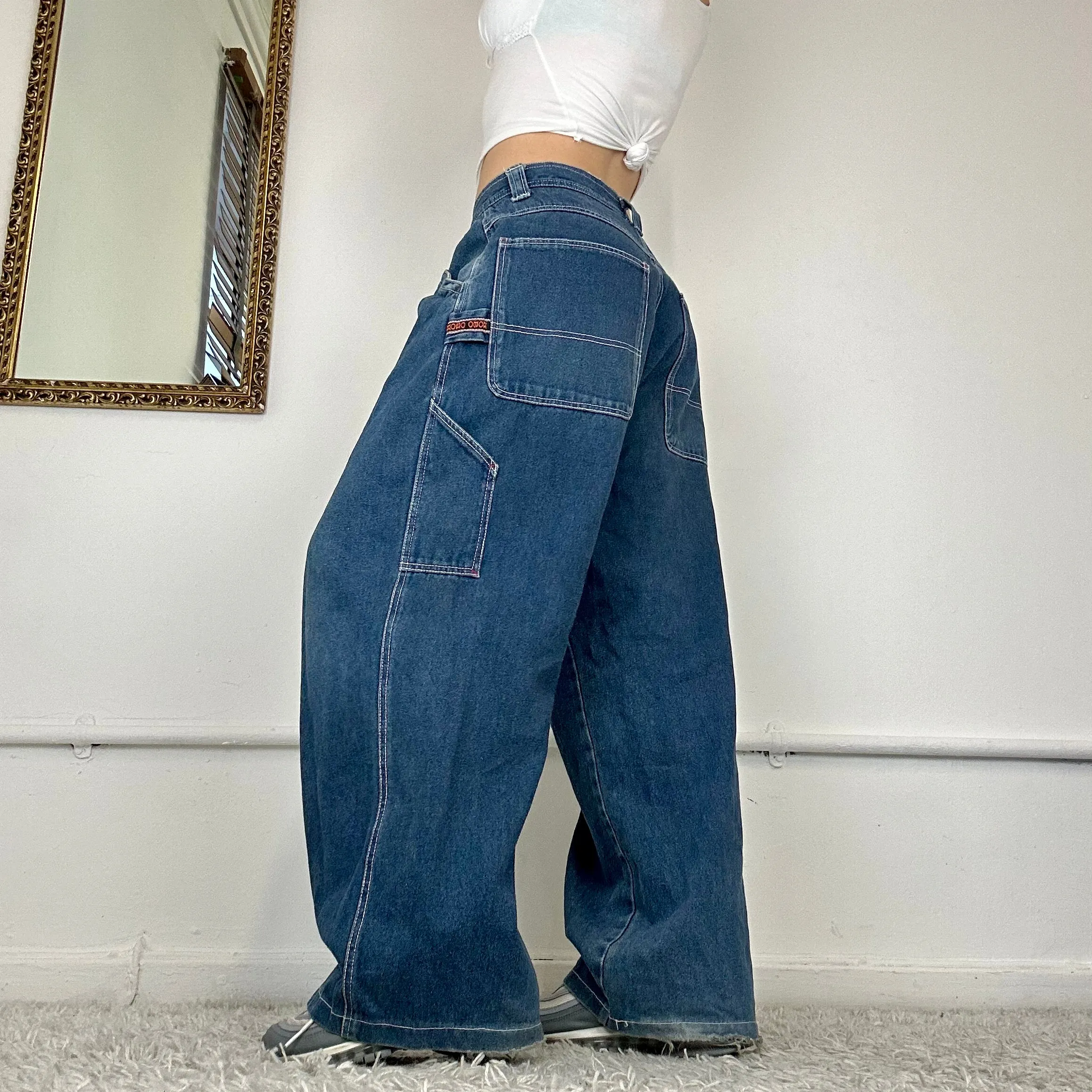 90s baggy hobo cargo jeans