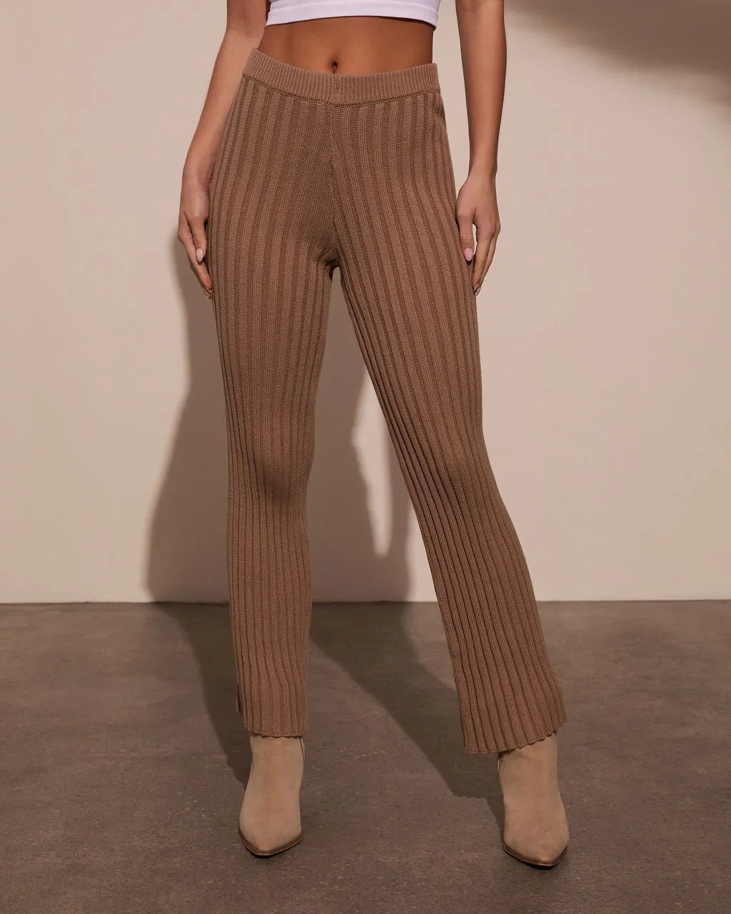 Always Home Ribbed Flare Pants