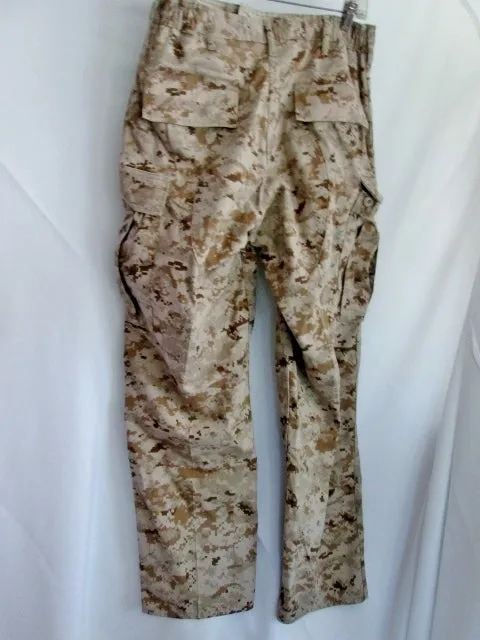 ARMY COMBAT MILITARY Pants MARPAT CAMOUFLAGE Desert Trouser 31-35 BROWN US AMERICAN