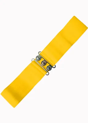 Banned Elastic 50's Belt Yellow