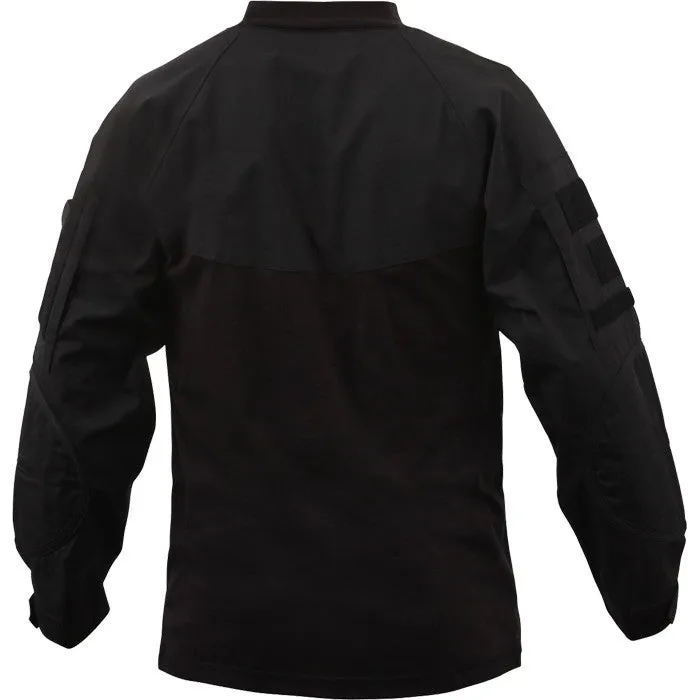 Black - Military Tactical Lightweight Flame Resistant Combat Shirt