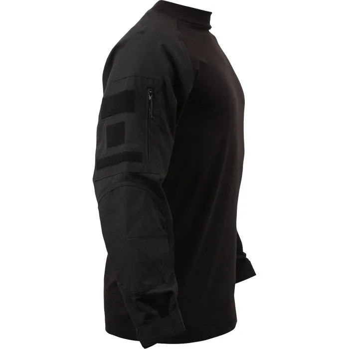 Black - Military Tactical Lightweight Flame Resistant Combat Shirt