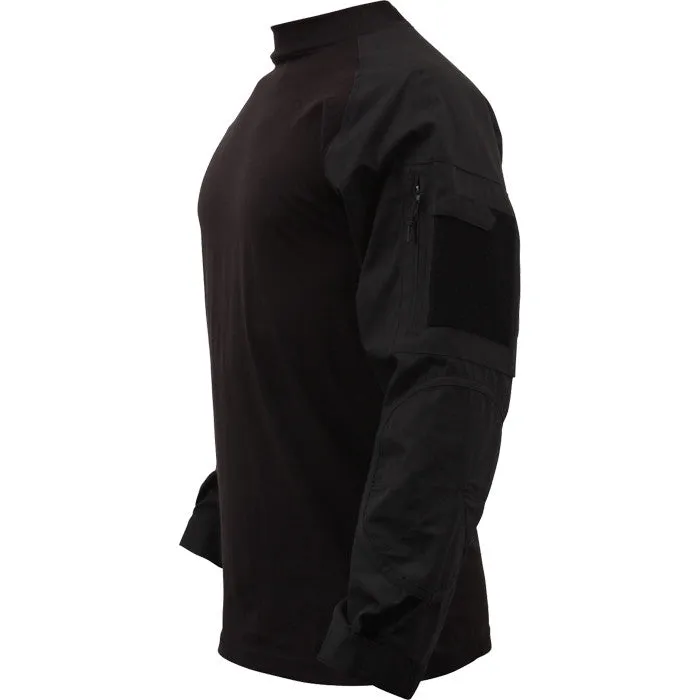 Black - Military Tactical Lightweight Flame Resistant Combat Shirt