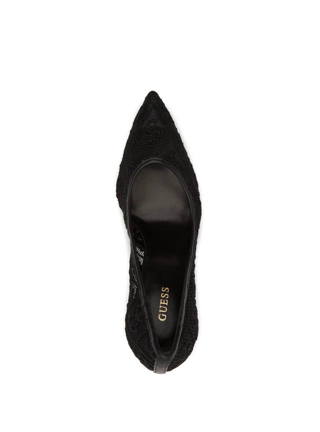 Black Seannay Logo Pumps