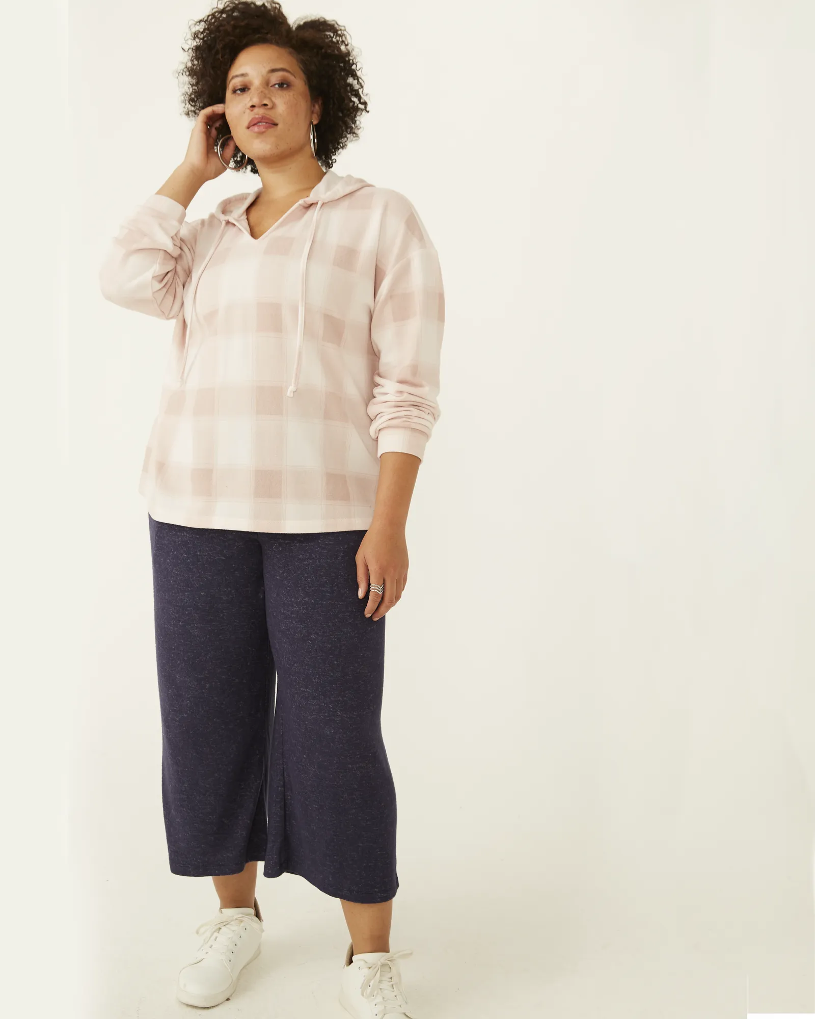 Brenda Knit Wide-Leg Sweater Pants | Navy