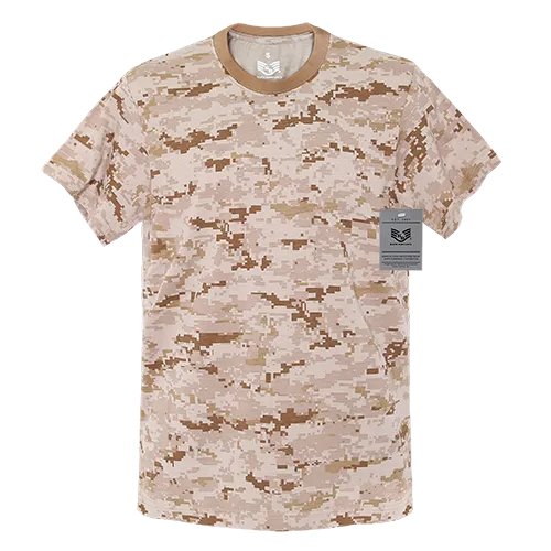 Camo T-Shirt, Camouflage Military Shirt, 100% Cotton - Rapid Dominance R38