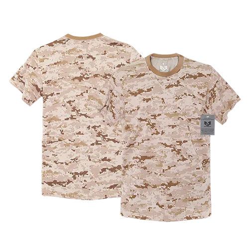 Camo T-Shirt, Camouflage Military Shirt, 100% Cotton - Rapid Dominance R38