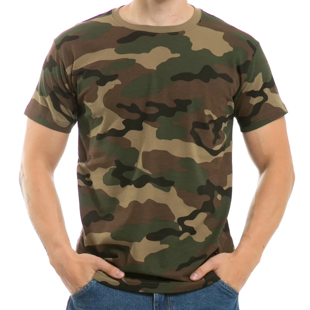 Camo T-Shirt, Camouflage Military Shirt, 100% Cotton - Rapid Dominance R38