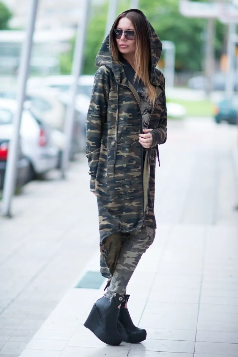 Camouflage Hooded Vest LILY