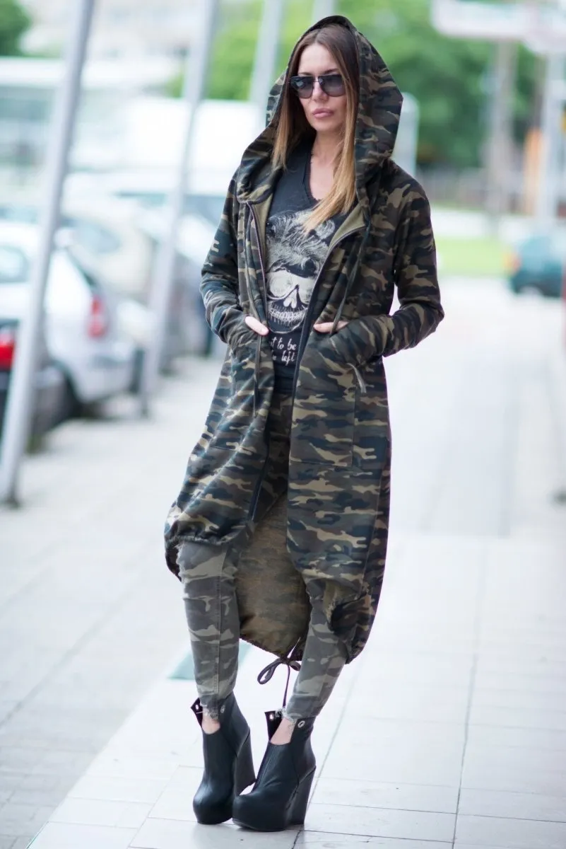 Camouflage Hooded Vest LILY