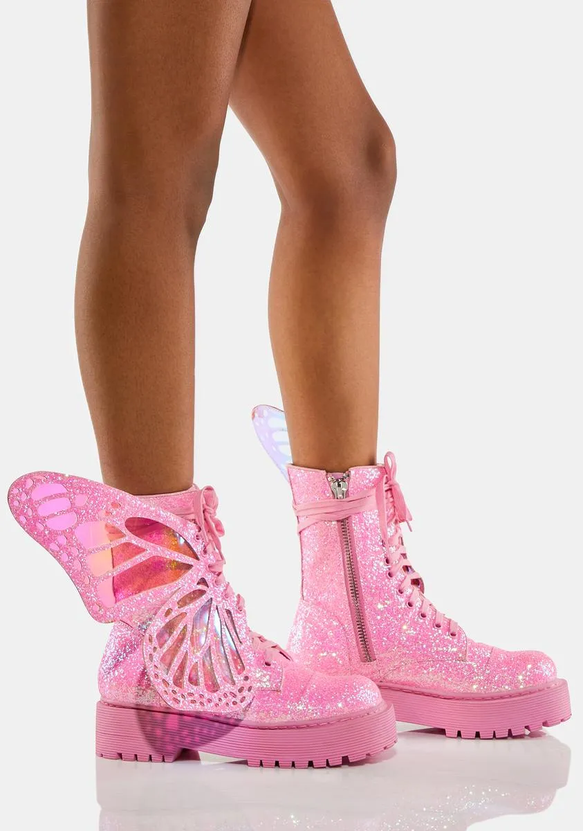 Candy Metamorphic Butterfly Boots