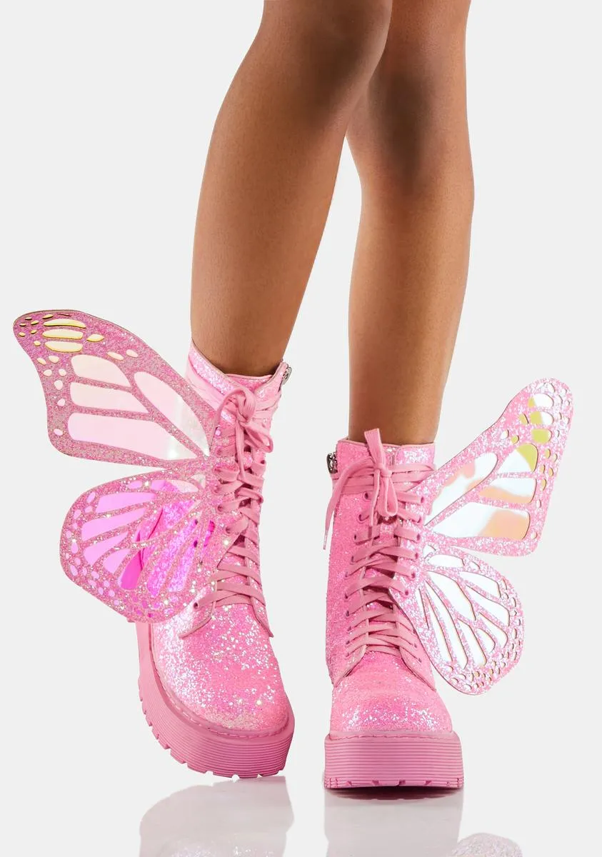 Candy Metamorphic Butterfly Boots