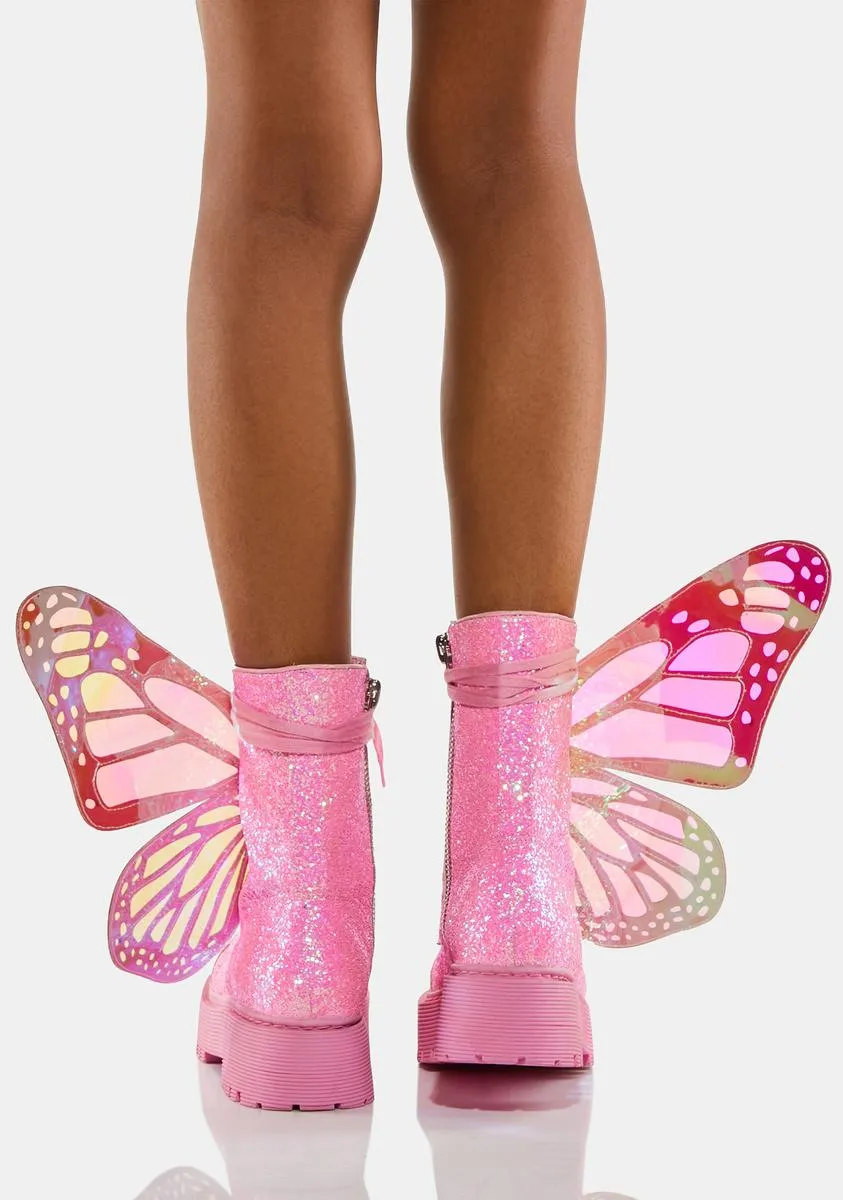 Candy Metamorphic Butterfly Boots