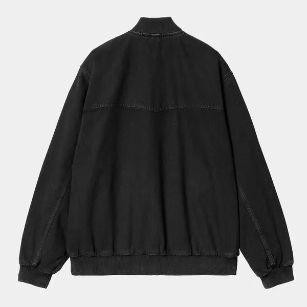 Carhartt WIP OG Santa Fe Bomber Black Stone Dyed Clark Twill