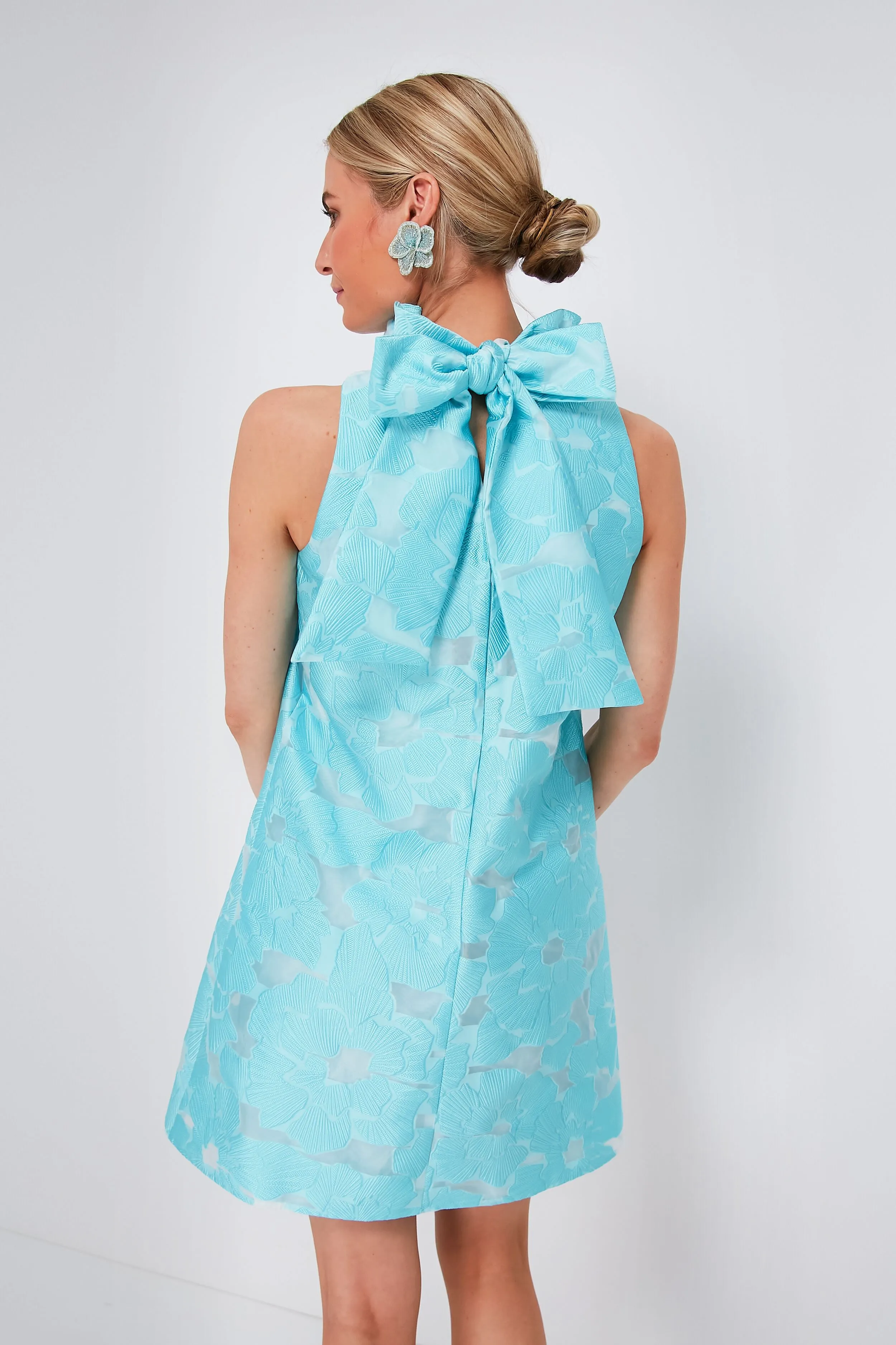 Cyan Fil Coupe Blythe Dress