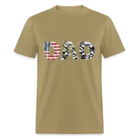 DAD T-Shirt US Flag & Camo (Patriotic Dad Tee)