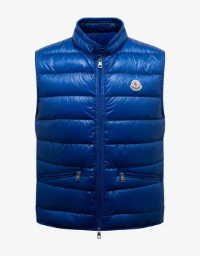 Gui Blue Nylon Down Gilet