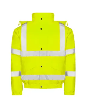 HV Yellow - High visibility bomber jacket