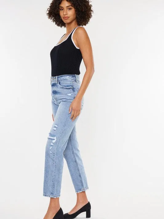 Kancan USA Rockin 90s Denim High-Rise Boyfriend Jeans