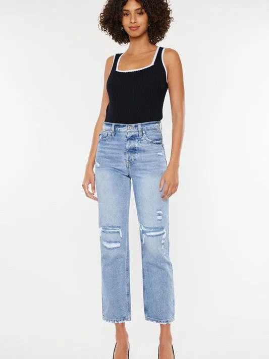 Kancan USA Rockin 90s Denim High-Rise Boyfriend Jeans