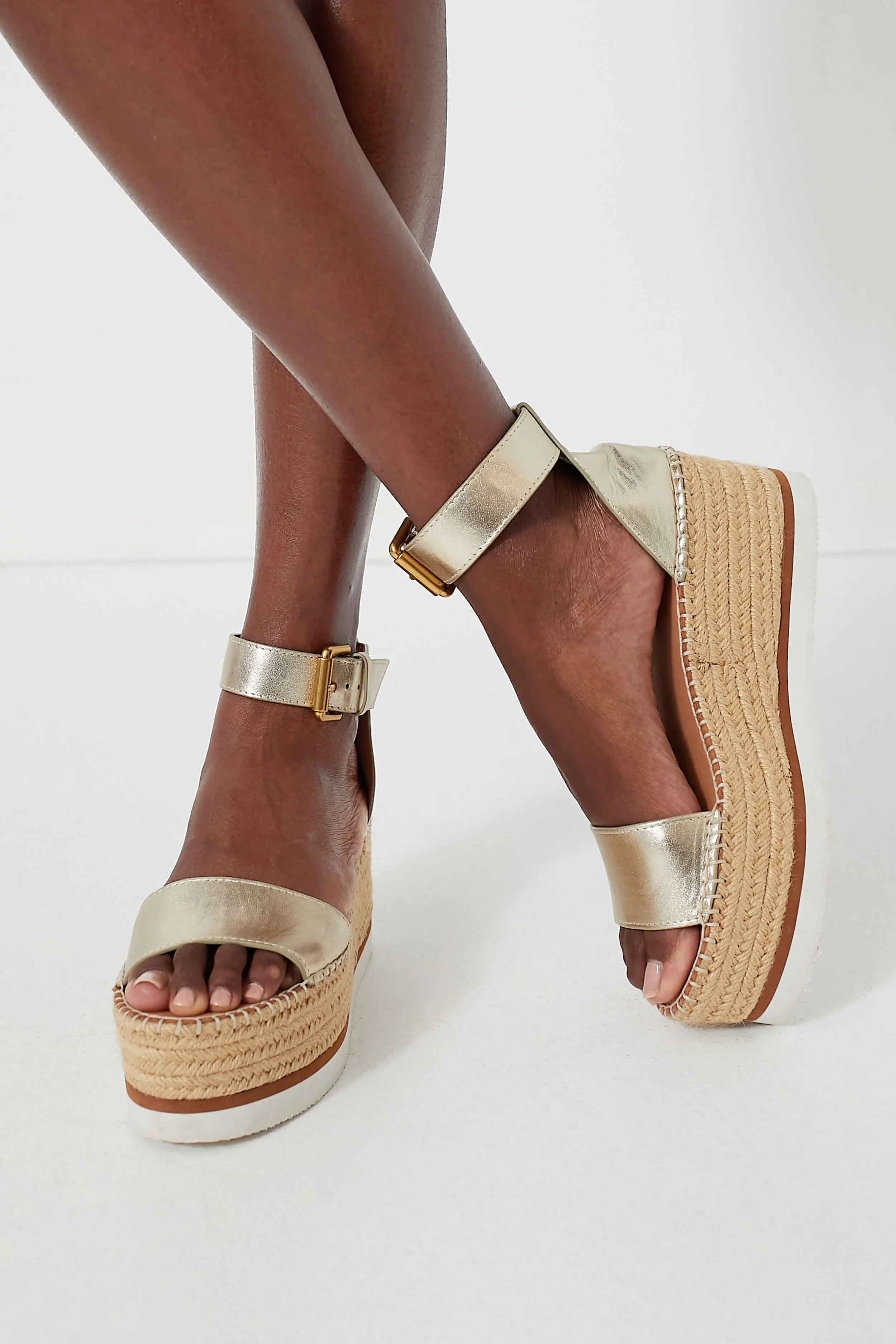 Light Gold Glyn Sandals