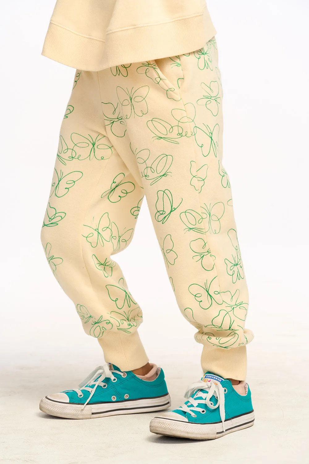 Linear Butterfly Pants - Macaroon