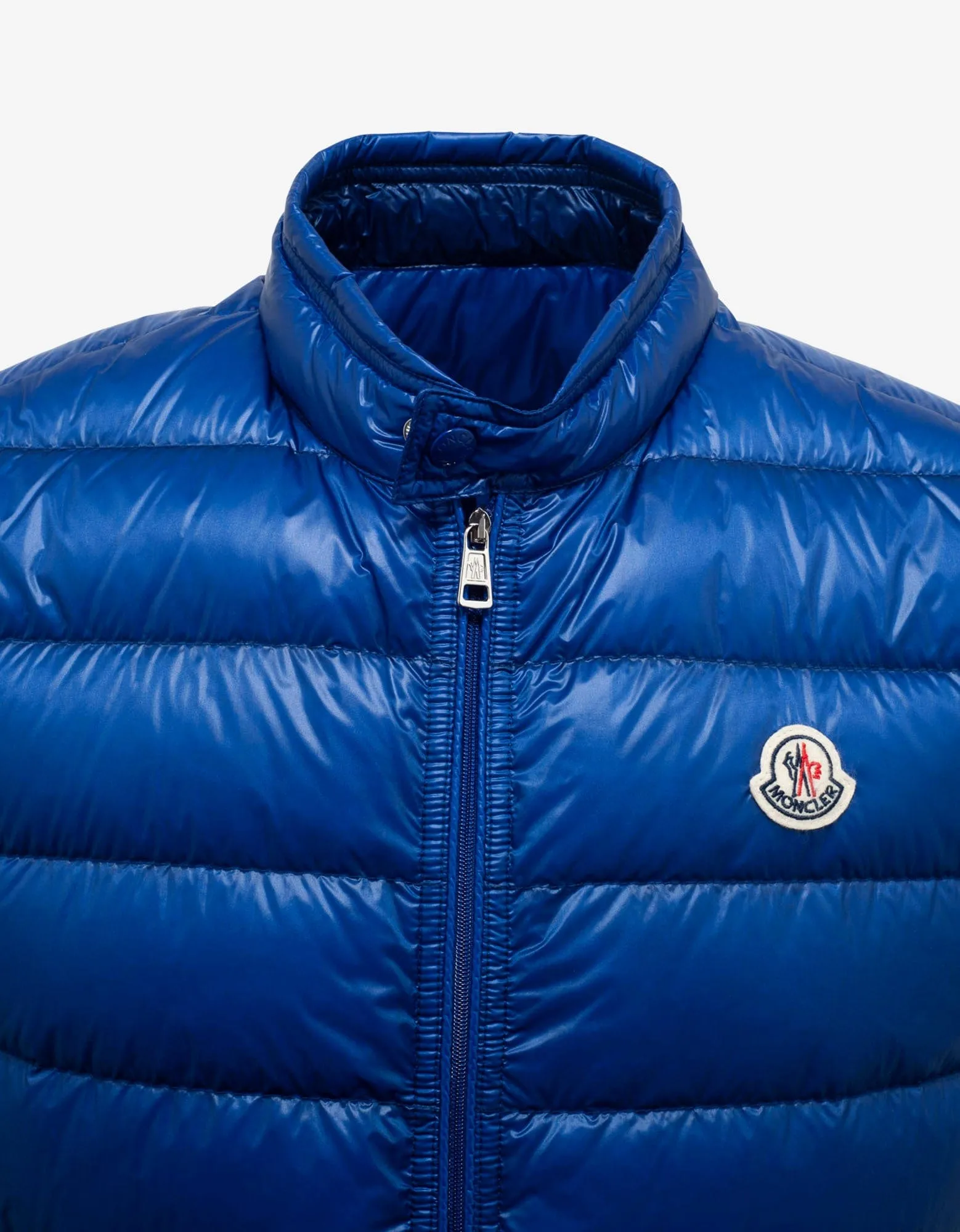 Moncler Gui Blue Nylon Down Gilet