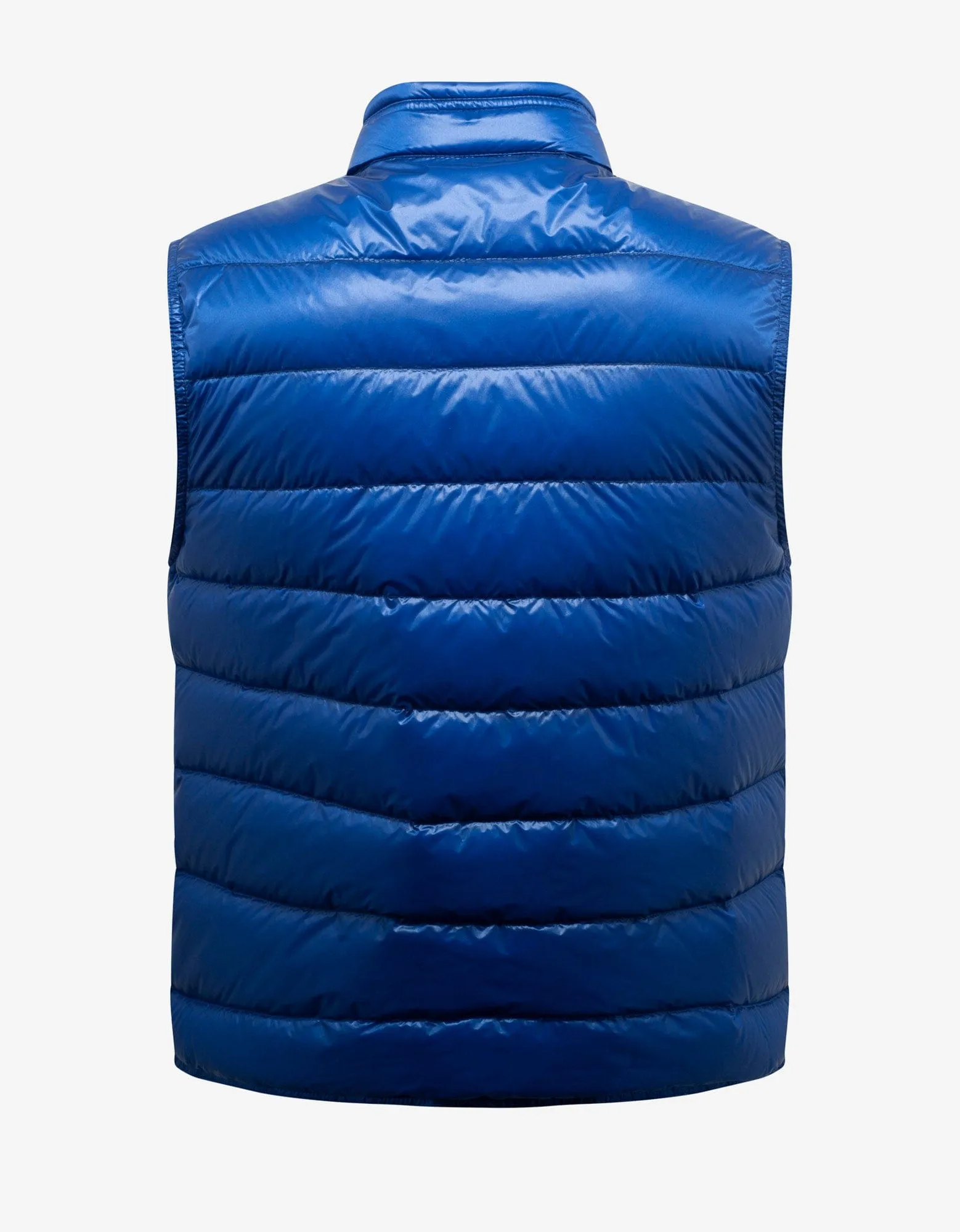 Moncler Gui Blue Nylon Down Gilet