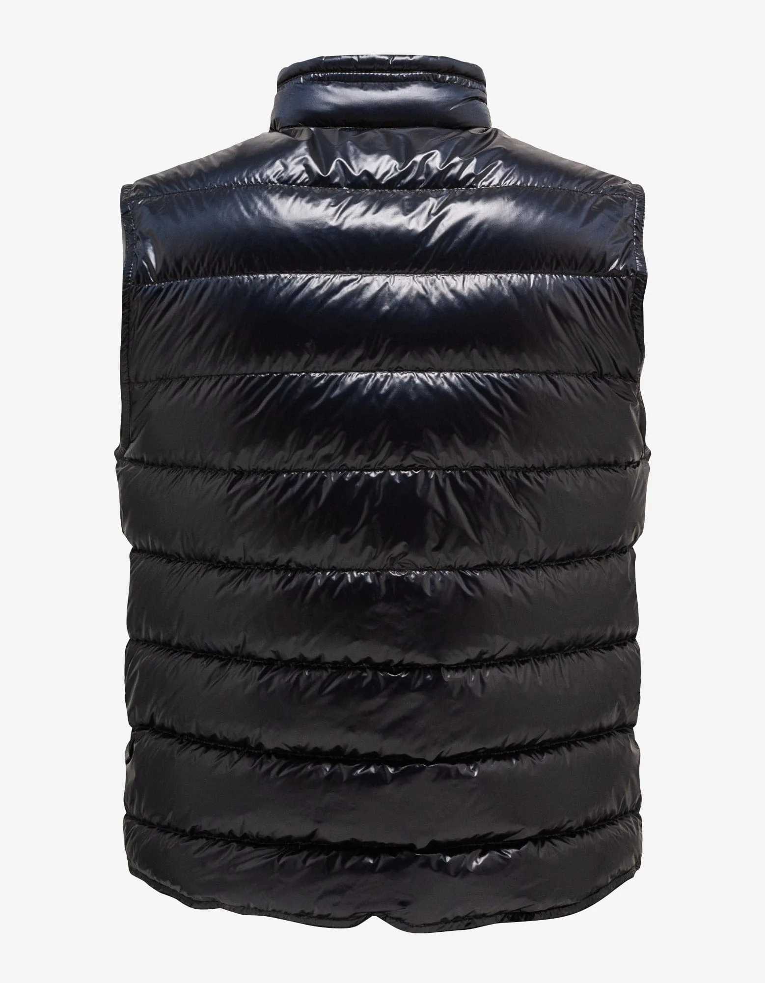 Moncler Gui Night Blue Nylon Down Gilet