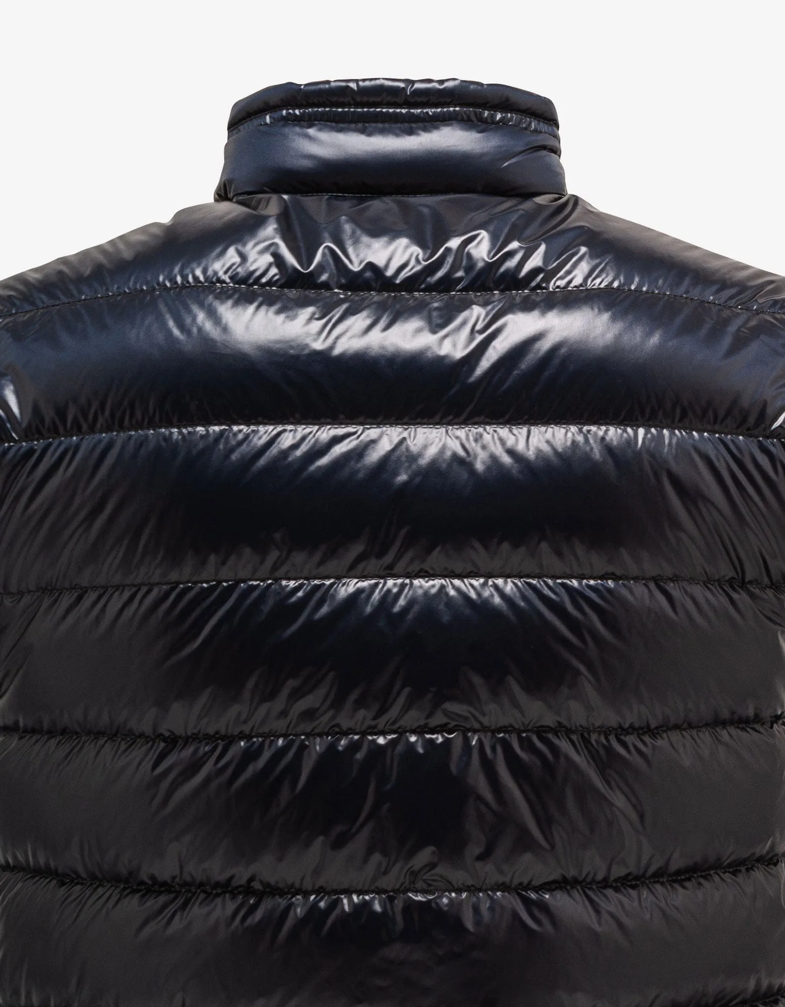 Moncler Gui Night Blue Nylon Down Gilet