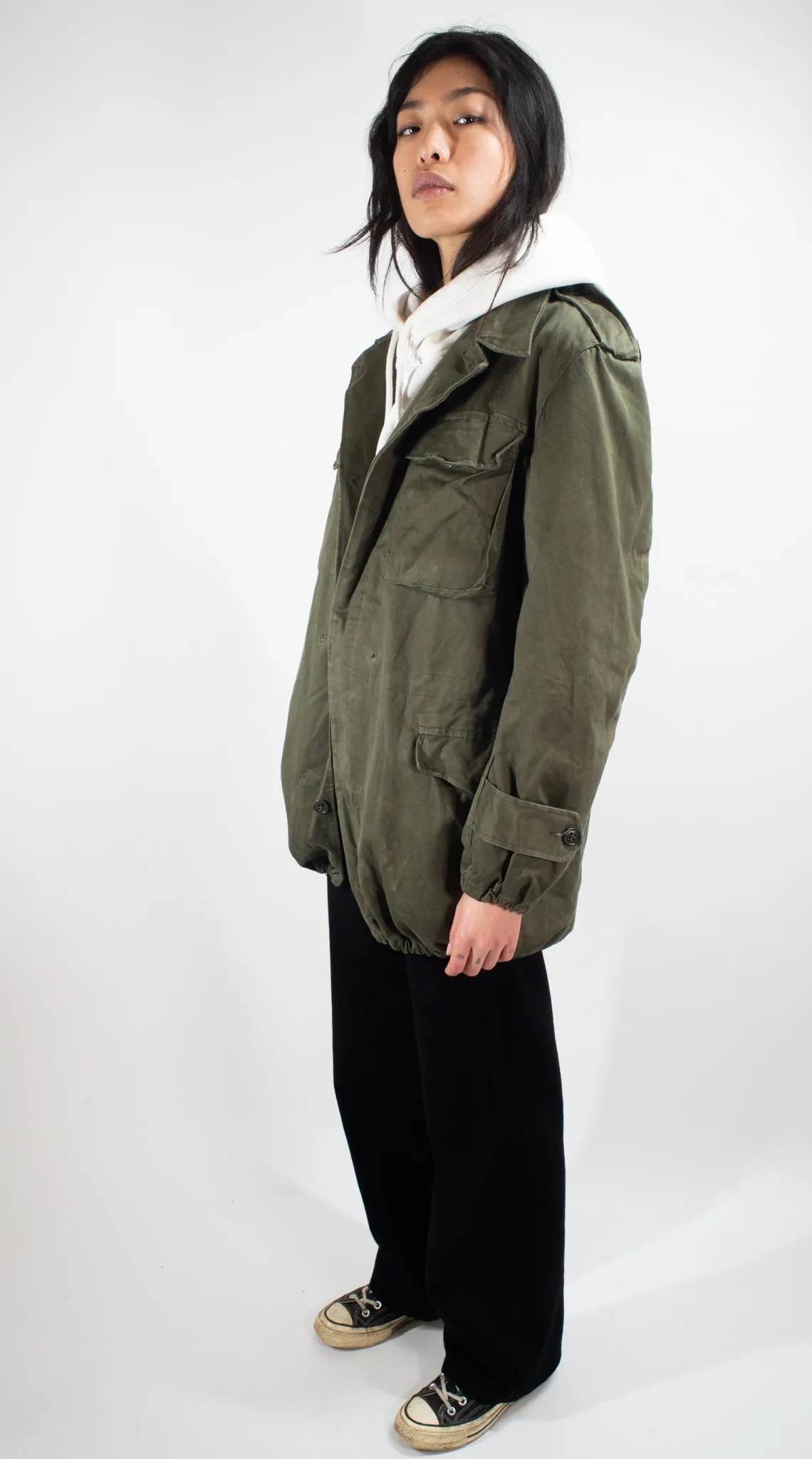 NATO Olive Combat Jacket, similar to WWII GI's jacket – M43 Style - button type