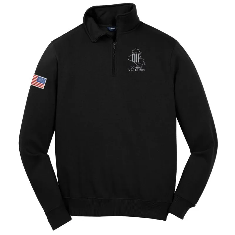 OIF Combat Veteran Sweatshirt 1/4 Zip