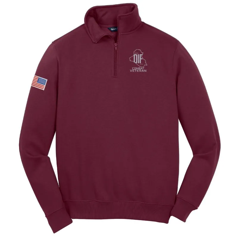 OIF Combat Veteran Sweatshirt 1/4 Zip