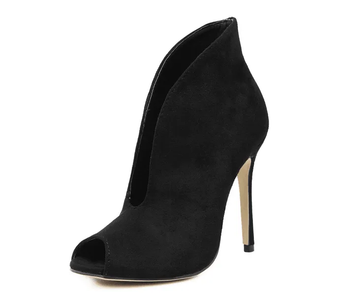 OPEN TOE OPEN FRONT BOOTIE