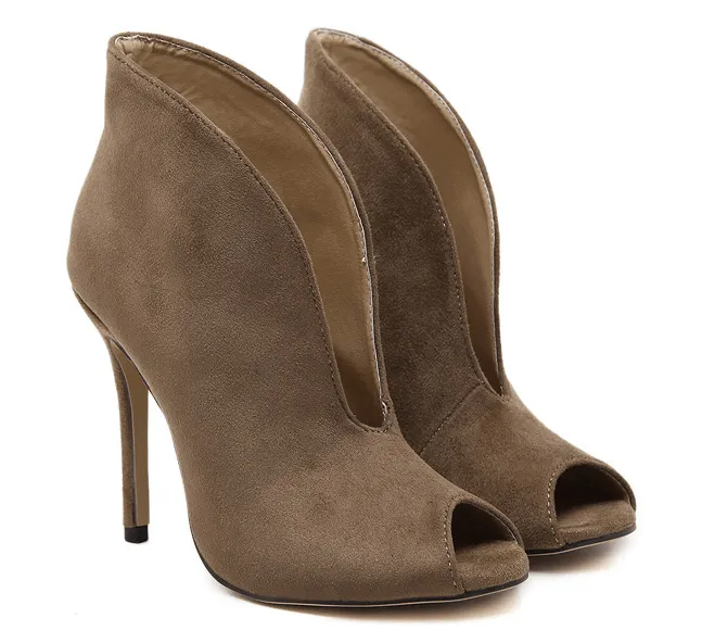 OPEN TOE OPEN FRONT BOOTIE